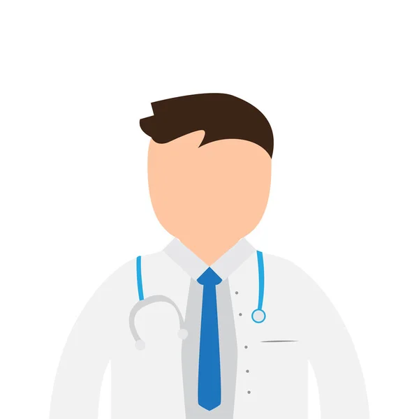 Isolated male doctor image — Stock Vector