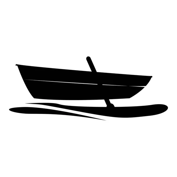 Isoleret båd ikon billede – Stock-vektor