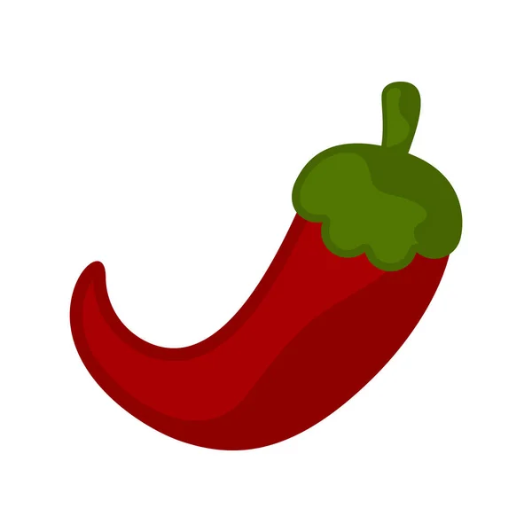 Απομονωμένη Μεξικάνικη κόκκινη πιπεριά τσίλι εικόνα — Διανυσματικό Αρχείο