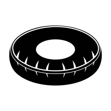 Yalıtılmış yeşil havuz float oyuncak simgesi