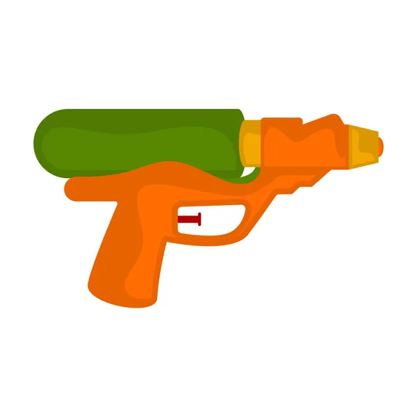 Jouet de pistolet à eau de couleur isolée pour enfants — Image vectorielle