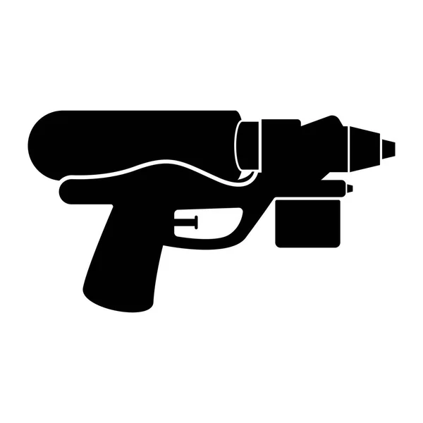 Juguete de pistola de agua aislado para niños icono — Vector de stock