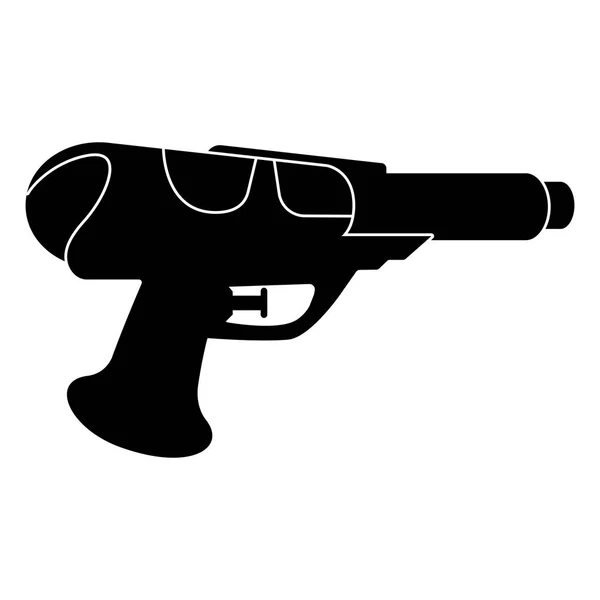 Juguete de pistola de agua aislado para niños icono — Vector de stock