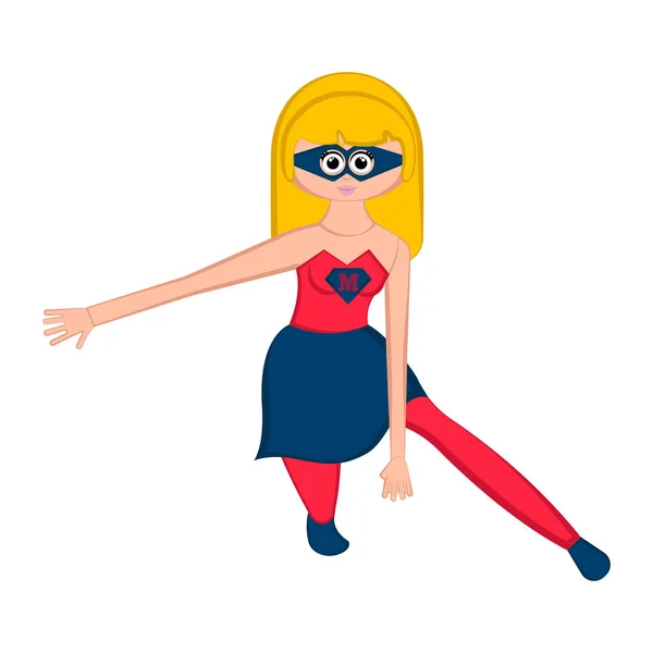 Izolowane Super Mama charakter z kostiumu — Wektor stockowy