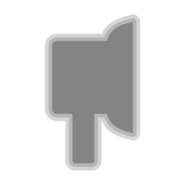 Beyaz arka planda izole earpad sembolü