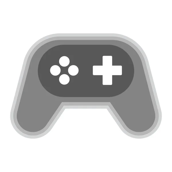 Beyaz arka planda yalıtılmış gamepad sembolü — Stok Vektör