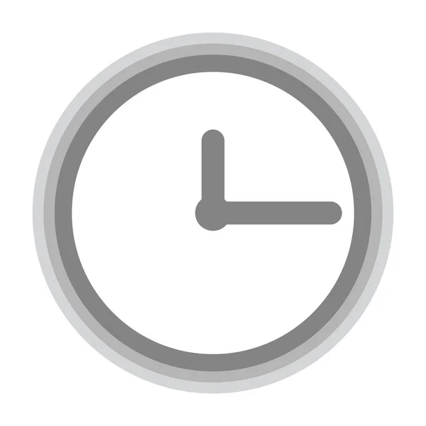 白い背景に孤立した時計のシンボル — ストックベクタ