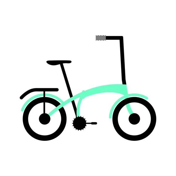 Side view of a colored bicycle — Stock Vector