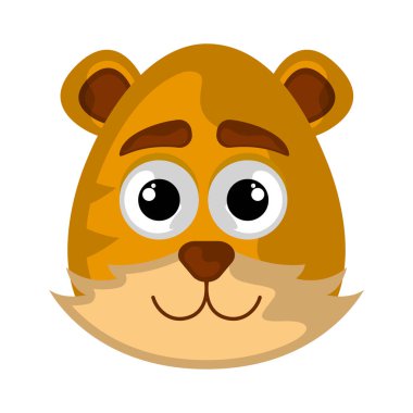 Bir kaplan Izole sevimli avatar