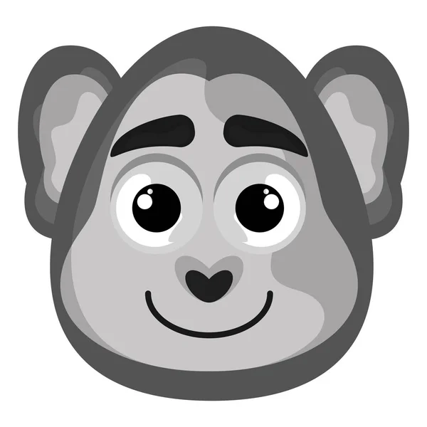 Aislado lindo avatar de un gorila — Vector de stock