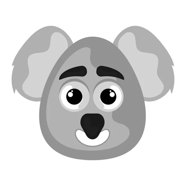 Avatar mignon isolé d'un koala — Image vectorielle