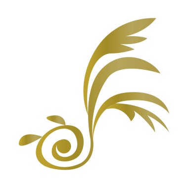 İzole edilmiş arabesk deseni