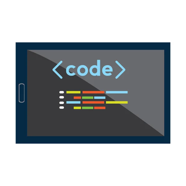 Программный код в окне браузера — стоковый вектор