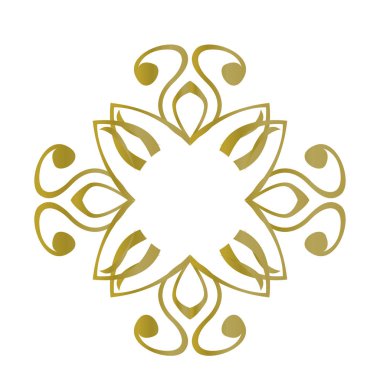 İzole edilmiş arabesk deseni