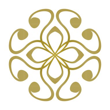 İzole edilmiş arabesk deseni