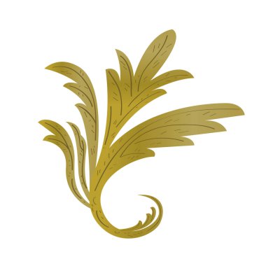 İzole edilmiş arabesk deseni