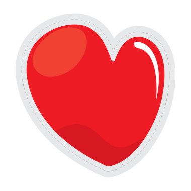 Kalp noktalı etiket