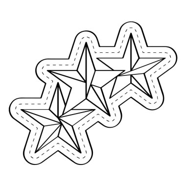 Yıldız simgesi noktalı etiket