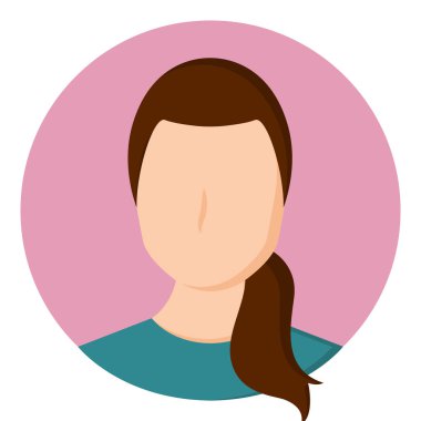 Bir kadının izole güzellik avatar