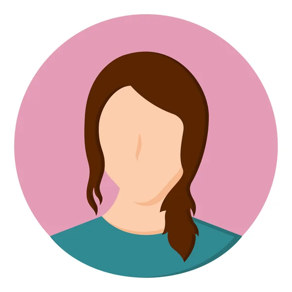 Geïsoleerde Beauty avatar van een vrouw — Stockvector