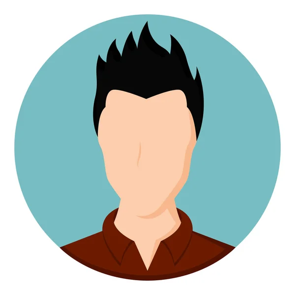 Aislado avatar belleza de un hombre — Vector de stock