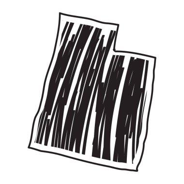 Utha eyaletinin izole çizimi