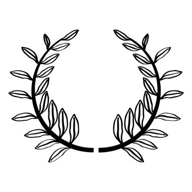 Defne çelengi yalıtılmış anahat