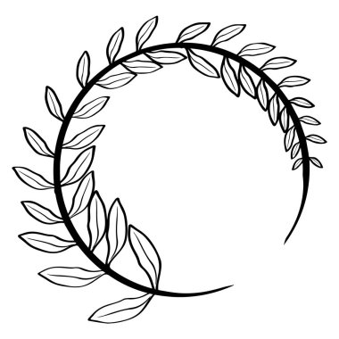 Defne çelengi yalıtılmış anahat