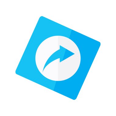 Etiketüzerindeki yalıtılmış yeniden yönlendirme simgesi