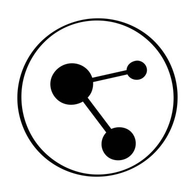 Yalıtılmış bir ağ simgesi beyaz bir arka plan üzerinde