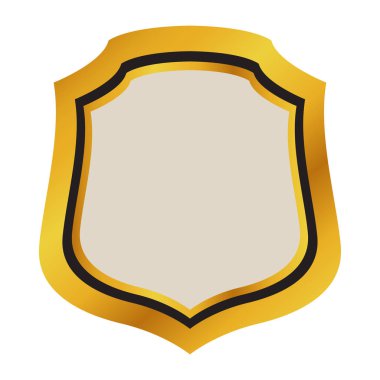 İzole boş altın lüks etiket görüntüsü