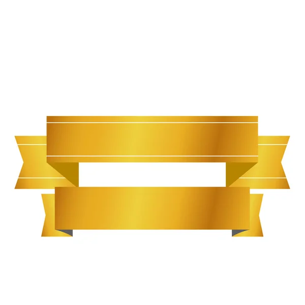 Osamocený elegantní zlatý luxusní pás karet — Stockový vektor