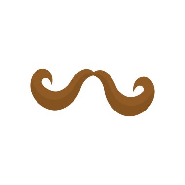 Beyaz bir arka plan üzerinde izole vintage moustage