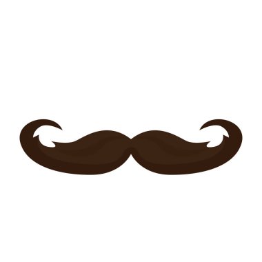 Beyaz bir arka plan üzerinde izole vintage moustage