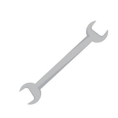 İzole metal anahtar görüntüsü. Constuction aracı