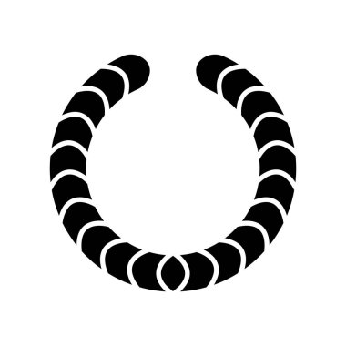 İzole defne çelenk simgesi - Vektör