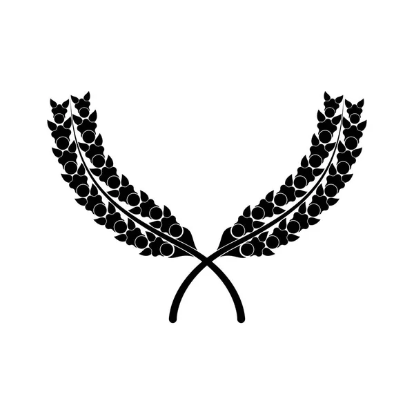 Isolated laurel wreath icon - Vector — Stock Vector