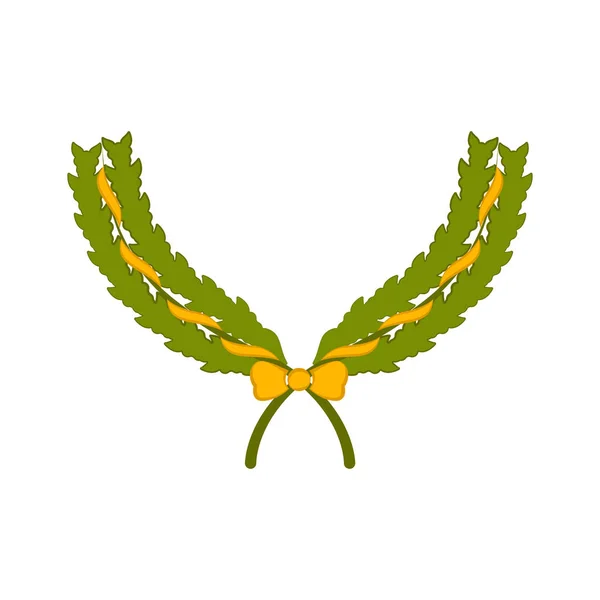 Isolated colored laurel wreath icon - Vector — Stock Vector