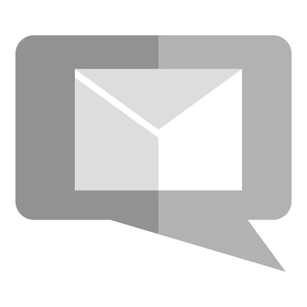 Εικονίδιο μεμονωμένου μηνύματος σε μια συνομιλία φυσαλίδων — Διανυσματικό Αρχείο