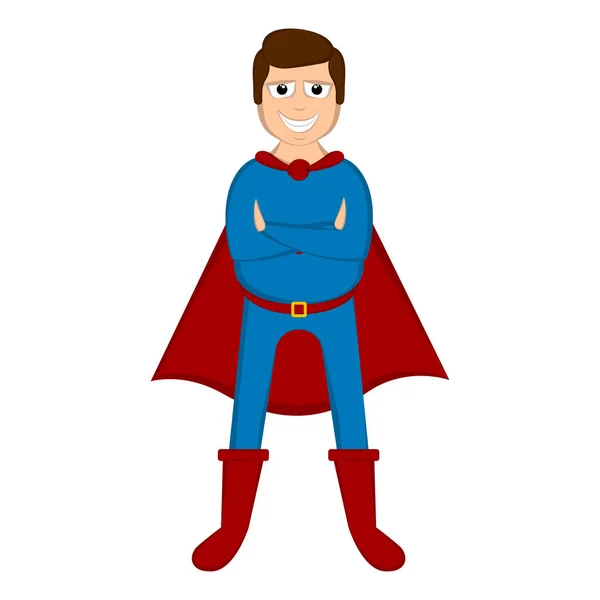 Isolated super dad with a hero costume — Stock Vector