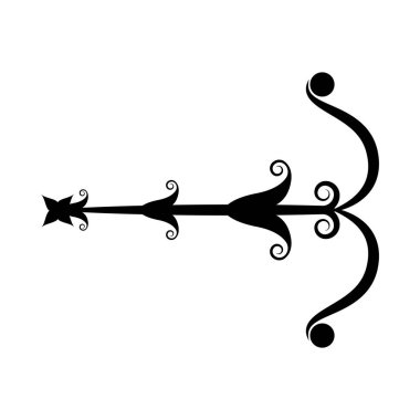 Dekoratif girdap sınır süsü - Vektör