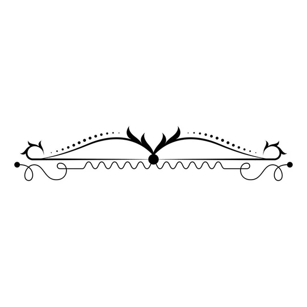 Decorative swirl border ornament - Vector — Stock Vector