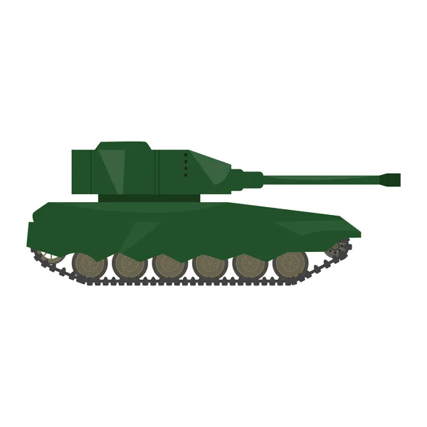 軍戦戦車の側面図 — ストックベクタ