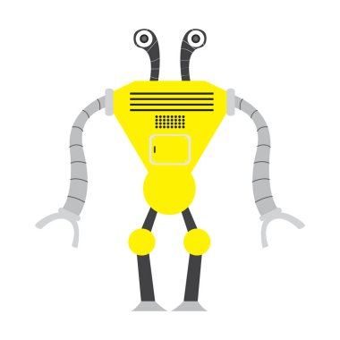 İzole robot oyuncak - Vektör
