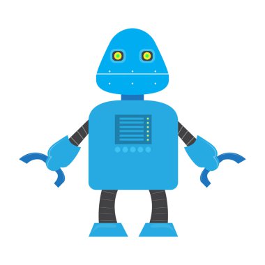 İzole robot oyuncak - Vektör