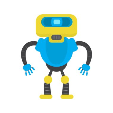 İzole robot oyuncak - Vektör