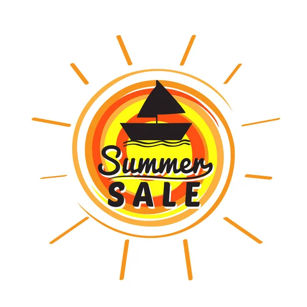 Summer sale label — Stock Vector