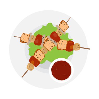 Soslu bir şişüst görünümü