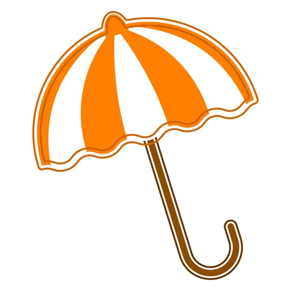 Beach umbrella image — Stock Vector