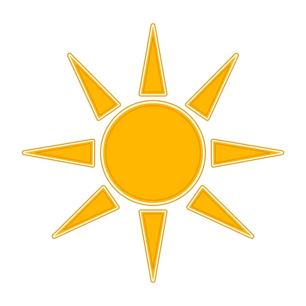 Abstracte zon pictogram — Stockvector